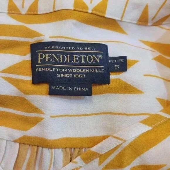 Pendleton Women's Goldenrod Arrow Viscose Top & Skirt NEW - Picture 10 of 11